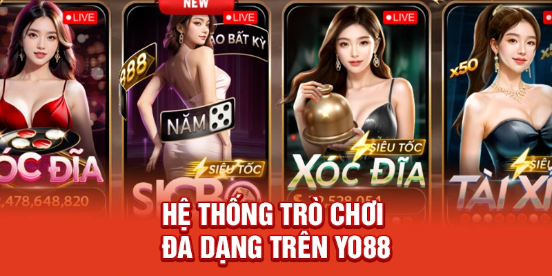Hệ Thống Trò Chơi Đa Dạng Trên Yo88