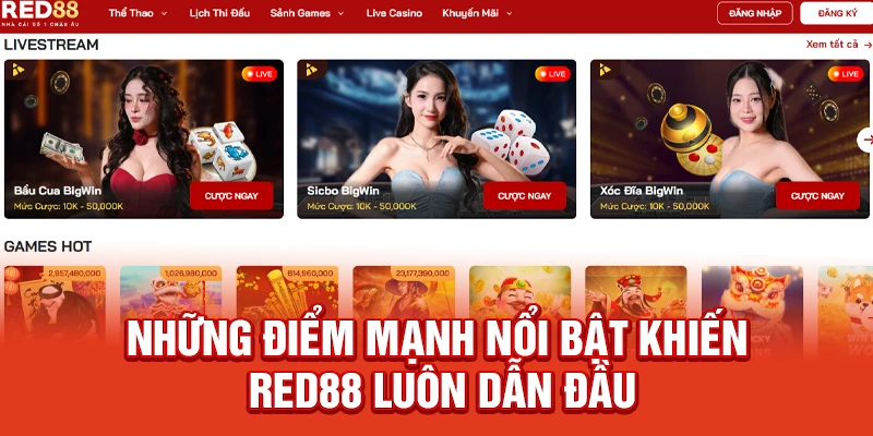 Những Điểm Mạnh Nổi Bật Khiến Red88 Luôn Dẫn Đầu